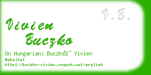 vivien buczko business card